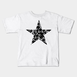 Distressed Black Stars Kids T-Shirt